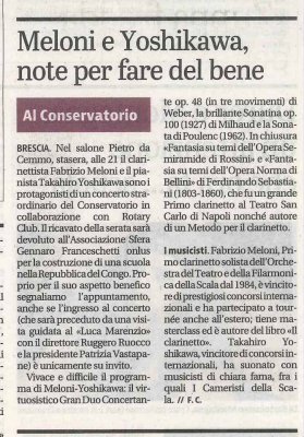 Meloni e Yoshikawa, note per fare del bene