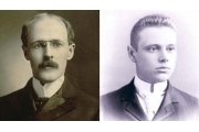 A sinistra, Paul Harris a 28 anni, quando intraprese la carriera legale a Chicago, nel 1896. A destra, Hiram E. Shorey, in una foto da ragazzo.